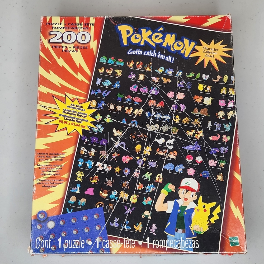 Pokémon 200-Piece Puzzle Hasbro Milton Bradley